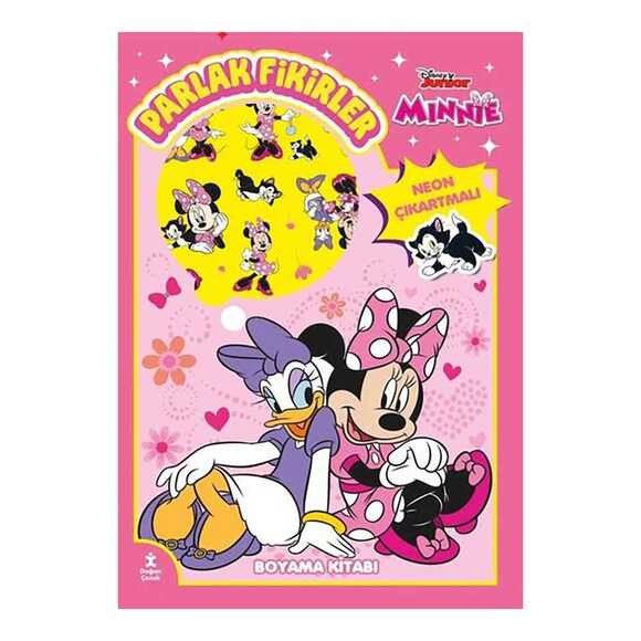 Disney Junior Minnie - Parlak Fikirler Neon Çıkartmalı Boyama Kitabı