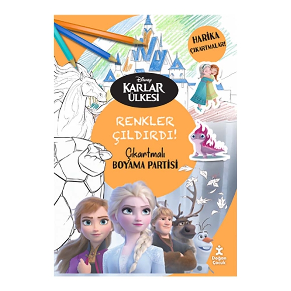 Disney Karlar Ülkesi Renkler Çıldırdı Çıkartmalı Boyama Partisi