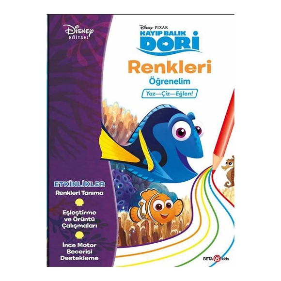 Disney Kayıp Balık Dori Renkleri Öğrenelim