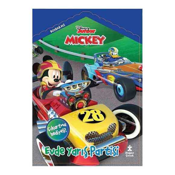Disney Mickey Boyama Evi Evde Yarış Partisi