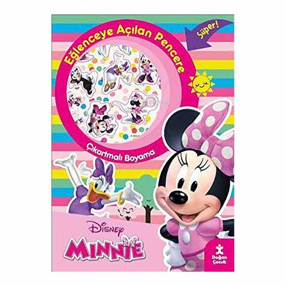 Disney Minnie Eğlenceye Açılan Pencere Çıkartmalı Boyama