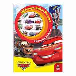 Disney Pixar Arabalar Eğlenceye Açılan Pencere Çıkartmalı Boyama Kitabı - Thumbnail