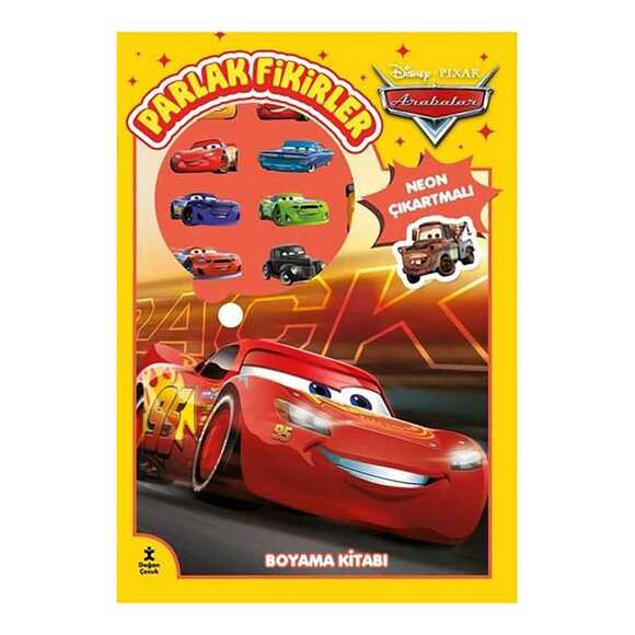 Disney Pixar Arabalar - Parlak Fikirler Neon Çıkartmalı Boyama Kitabı