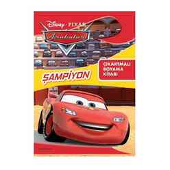 Doğan Egmont - Dısney Pıxar Arabalar Şampiyon Çıkartmalı Boyama Kitabı