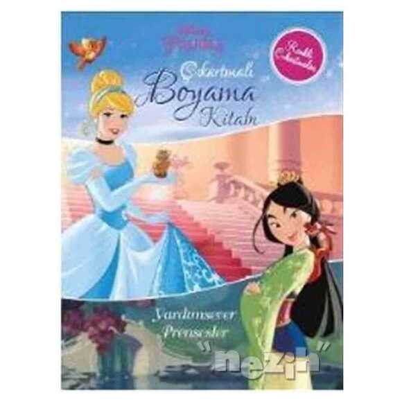 Disney Prenses - Çıkartmalı Boyama Kitabı - Yardımsever Prensesler