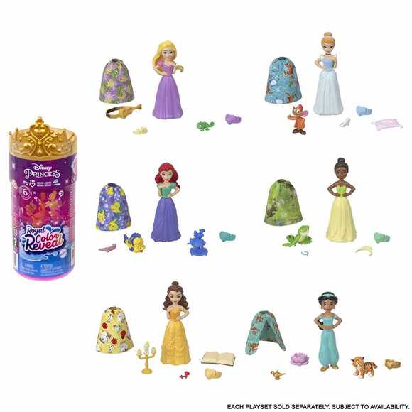 Disney Prenses Color Reveal Renk Değiştiren Ana Karakter Bebekler 1.Seri HMB69