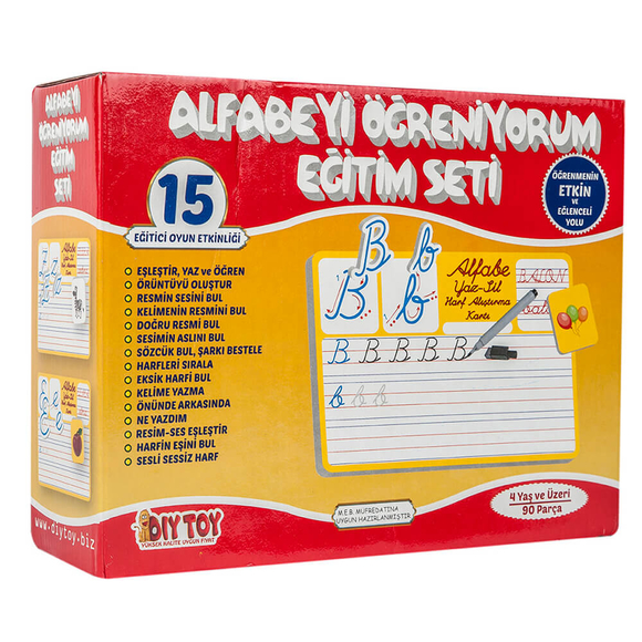 Diytoy Alfabeyi Öğreniyorum Eğitim Seti 