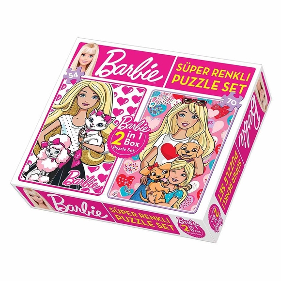 Dıytoy Barbie 2’si 1 Arada Puzzle T01008154