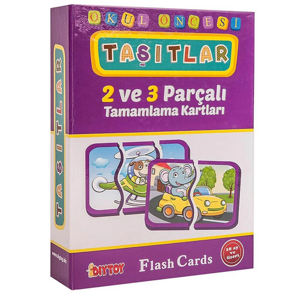 Diytoy Eğitici Flash Card Book Taşıtlar