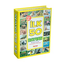 Diytoy Eğitici Flash Cards Book İlk 50 Hayvan - Thumbnail