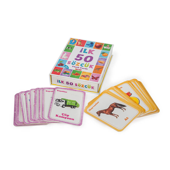 Diytoy Eğitici Flash Cards Book İlk 50 Sözcük