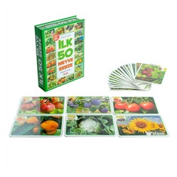 Diytoy Flash Cards İlk 50 Meyve Sebze - Thumbnail