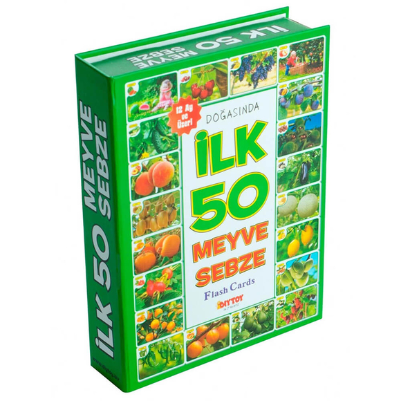 Diytoy Flash Cards İlk 50 Meyve Sebze
