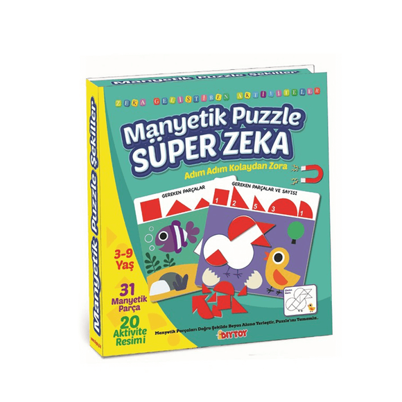 Diytoy Magnetıo Puzzle Süper Zeka