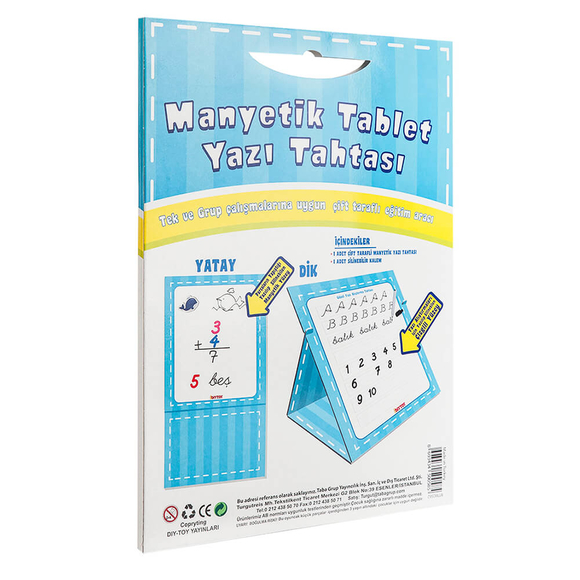 Diytoy Manyetik Tablet Yazı Tahtası Mavi