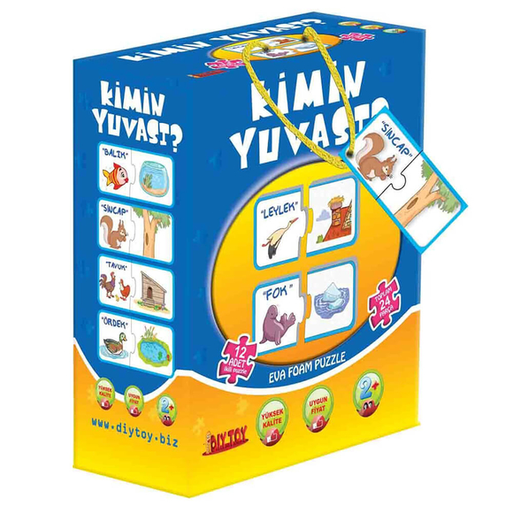 Diytoy Puzzle Kimin Yuvası 8513