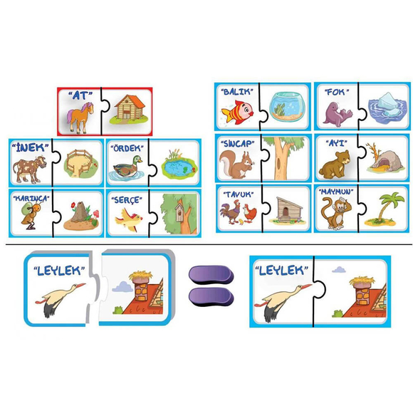 Diytoy Puzzle Kimin Yuvası 8513