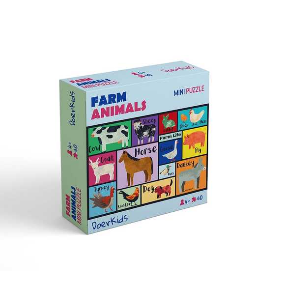Doerkids Çiftlik Hayvanları Mini Puzzle