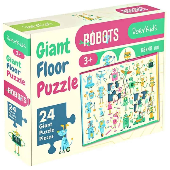 Doerkids Dev Robotlar Jumbo Yer Puzzle