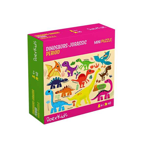 Doerkids Dinozorlar-Jurassic Dönemi Mini Puzzle