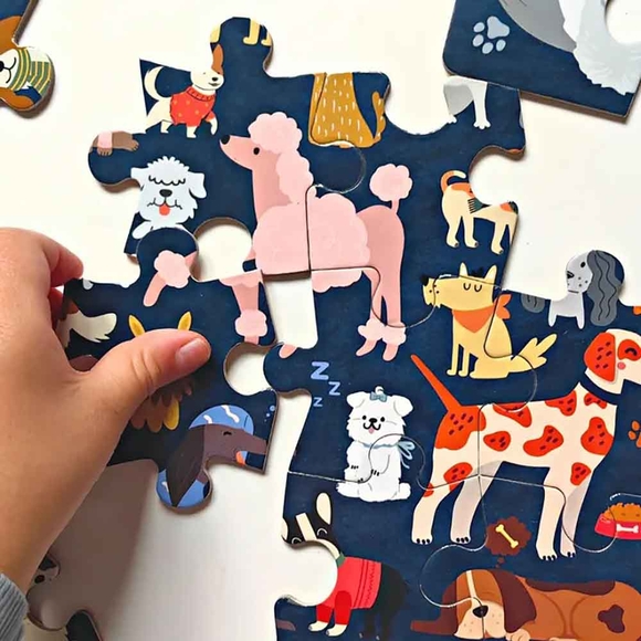 Doerkids Kediler ve Köpekler Puzzle