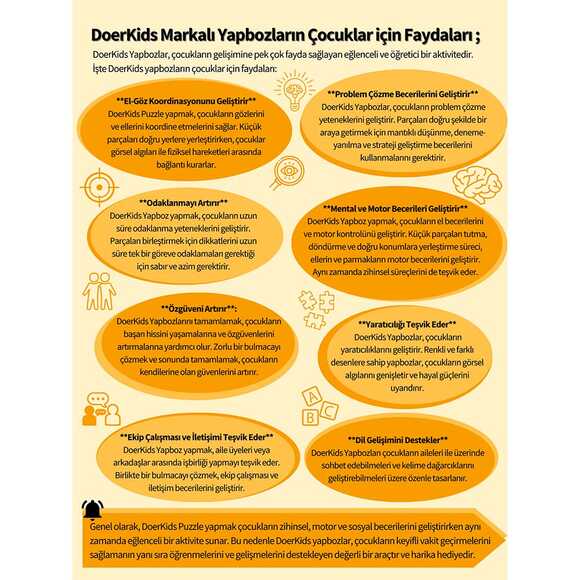 Doerkids Midi Puzzle - Hepsi Mavi Hayvanlar 80 Parça Puzzle