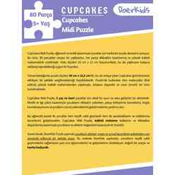 Doerkids Midi Puzzle - Kapkek 80 Parça Puzzle - Thumbnail