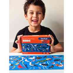 Doerkids Midi Puzzle - Kuşlar 80 Parça Puzzle - Thumbnail