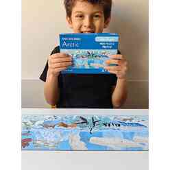 Doerkids Midi Puzzle - Kuzey Kutbu’nun Üstünde ve Altında 80 Parça Puzzle - Thumbnail