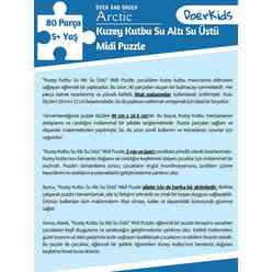 Doerkids Midi Puzzle - Kuzey Kutbu’nun Üstünde ve Altında 80 Parça Puzzle - Thumbnail