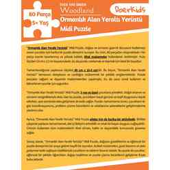 Doerkids Midi Puzzle - Ormanlık Alanın Üstünde ve Altında 80 Parça Puzzle - Thumbnail