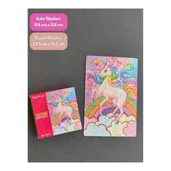 Doerkids Unicorn Mini Puzzle - Thumbnail