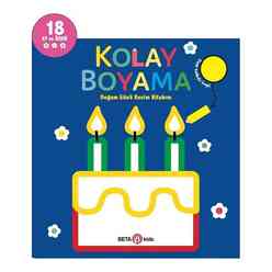 Doğum Günü Resim Kitabım - Kolay Boyama 18 Ay ve Üzeri - Thumbnail