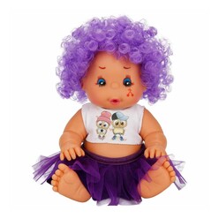Sunman Dollz N More - Dollz N More Bebek Afro Renkli Kıvırcık Saçlı 23 Cm S00020040