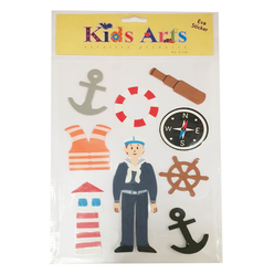 Dolphin Kids Arts Eva Sticker Asker ST-103161 - Thumbnail