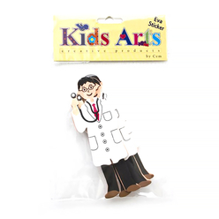 Dolphin Kids Arts Eva Sticker Doktor ST-105592 - Thumbnail