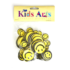 Dolphin Kids Arts Eva Sticker Gülen Yüz My-0021 - Thumbnail