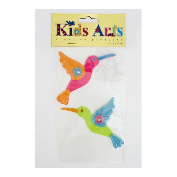 Dolphin Kids Arts Keçe Sticker Kuş 2’Li Ft-7131
