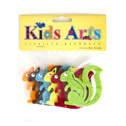 Dolphin Kids Arts Keçe Sticker Sincap Fd-137 - Thumbnail