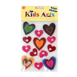 Dolphin Kids Arts Taşlı Kalp Sticker STC-1464 - Thumbnail