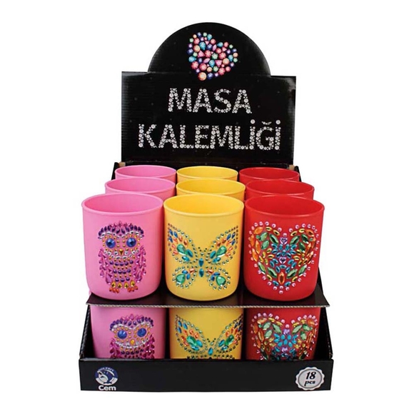 Dolphin Masa Üstü Kalemlik Taşlı Ph-759