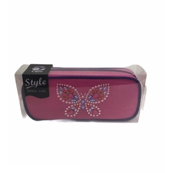 Dolphin - Dolphin Taşlı Kalem Çantası Tek Gözlü Pc-6001