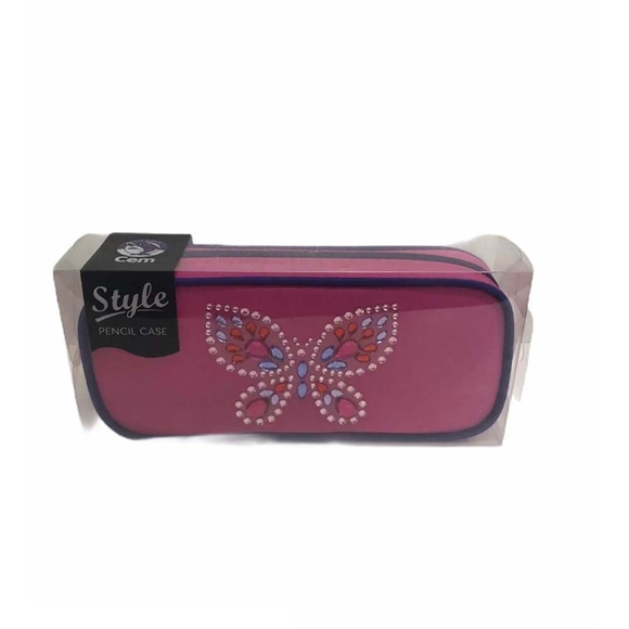 Dolphin Taşlı Kalem Çantası Tek Gözlü Pc-6001