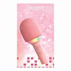 Doppler Rainbow Pembe Karaoke Mikrofonu - Thumbnail