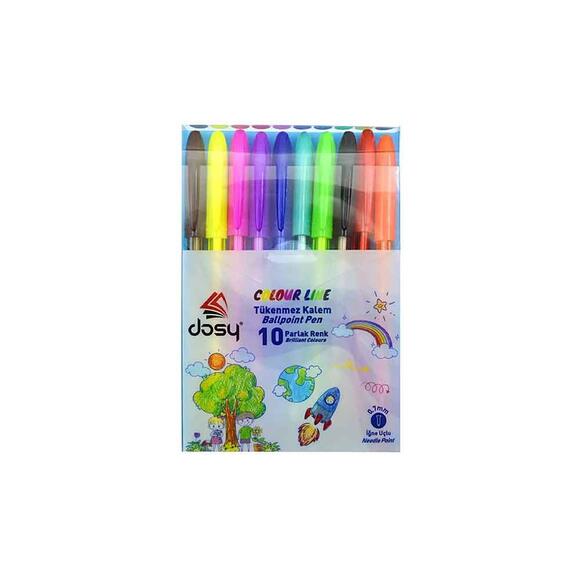 Dosy Colorline Tükenmez Kalem 10’lu Paket