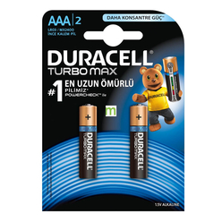 Duracell AAA Turbo İnce Kalem Pil 2’li - Thumbnail