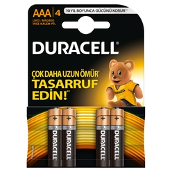 Duracell LR03 Alkalın AAA İnce Kalem Pil 4’lü - Thumbnail