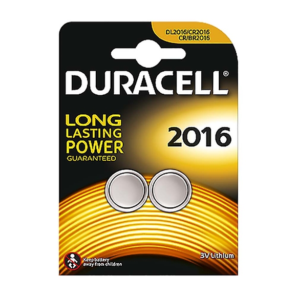 Duracell DP2016 Düğme Pil 2’li 3Volt