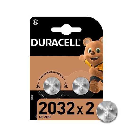 Duracell CR2032 Lithium 3V Pil 2’li Blister 