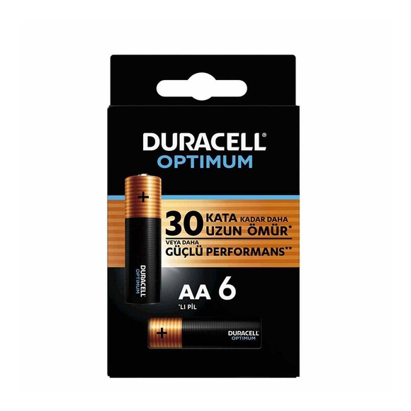 Duracell Optimum Kalın Kalem 6’lı AA